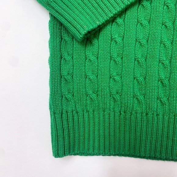 Lauren Ralph‎ Lauren Green Half Zip Size XL - Picture 4 of 6